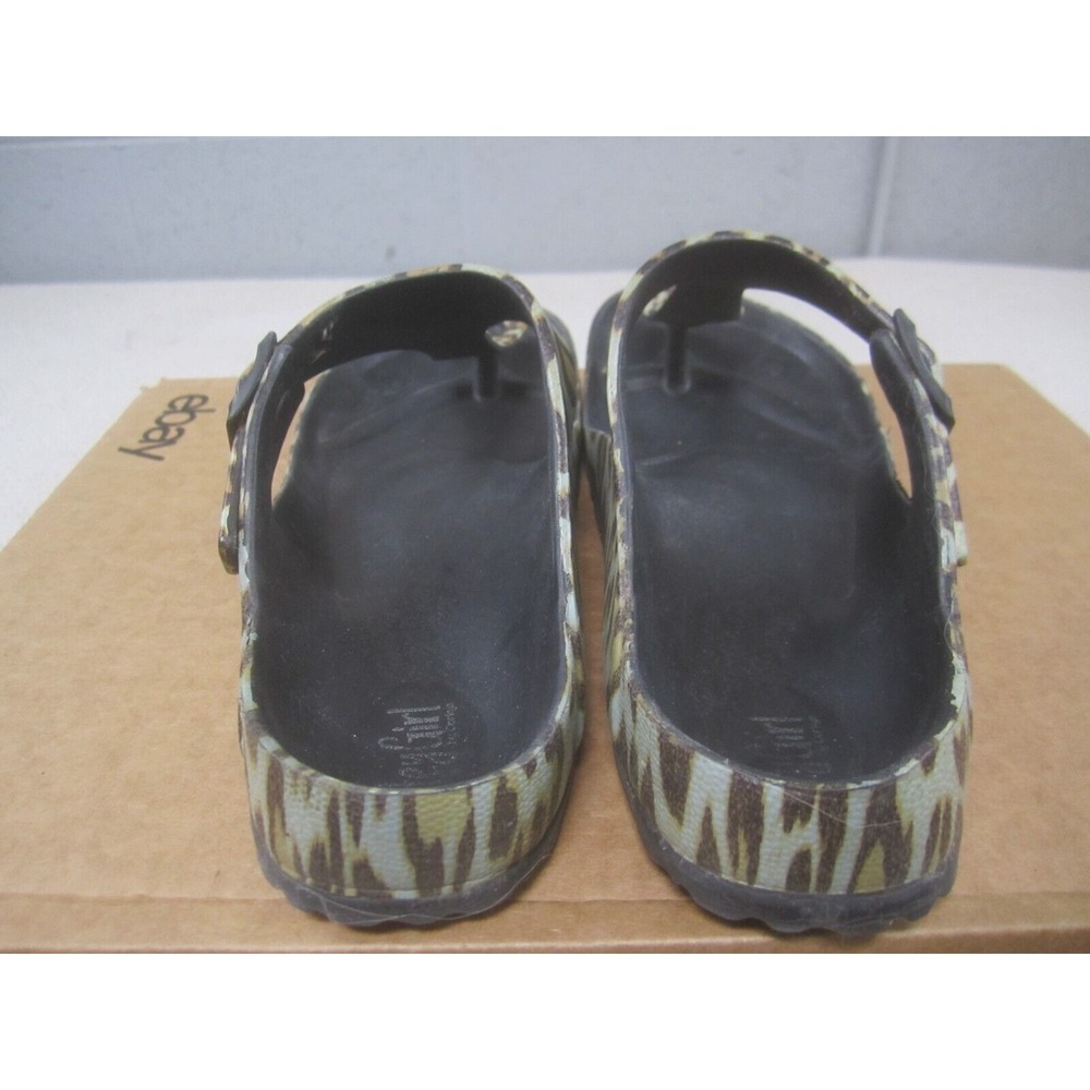 Hey‎ Girl Sandals Womens 38 Leopard Print Thong Slides Corky's US 7-7.5 - Picture 4 of 9